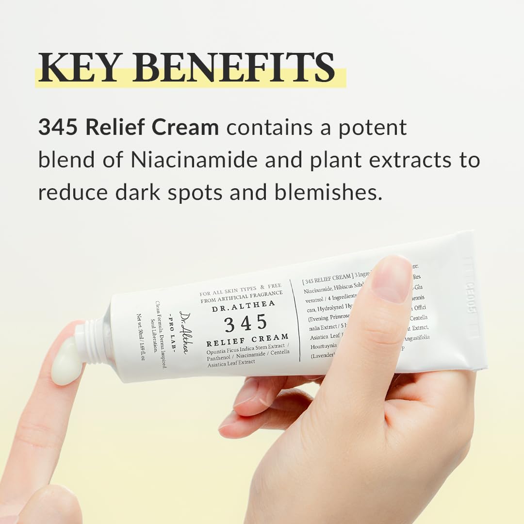 Dr.Althea Cleanser and Hydration Set | 345 Relief Cream & Pure Grinding Cleansing Balm | Soothing Recovery, Gentle Cleansing, For All Skin Types, Vegan, Korean Skincare