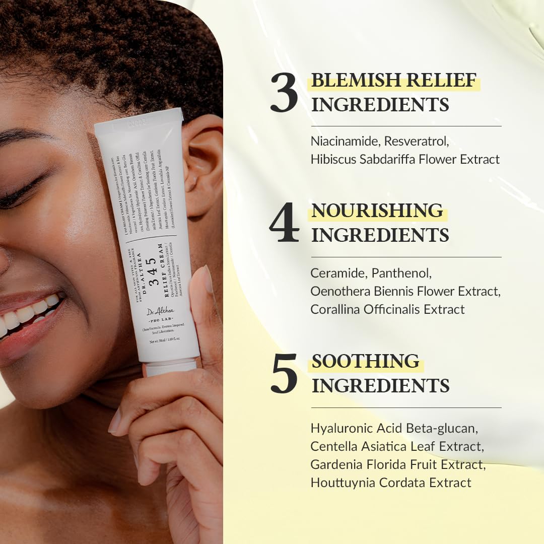Dr.Althea Cleanser & Hydration Set | 345 Relief Cream & Green Relief Amino Gel Cleanser | Soothing Recovery, Deep Hydration & Cleansing, For All Skin Types, Vegan Korean Skincare