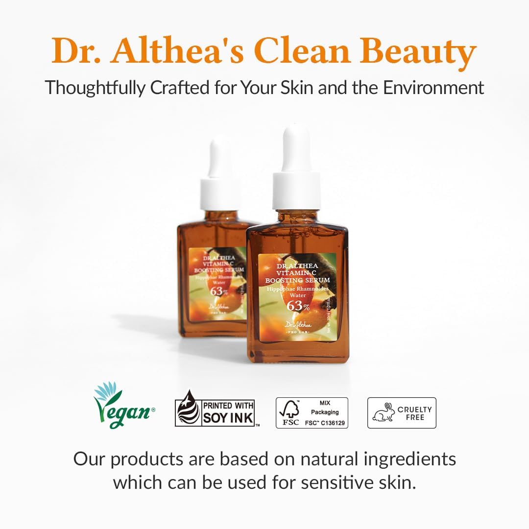 Dr.Althea Vitamin C Boosting Serum | Daily Facial Serum with TRANEXAMIC ACID for All Skin Types | Helps Remove Dark Spots & Uneven Skin Tone | Korean Vegan Skin Care (Vitamin C Boosting RENEWED)