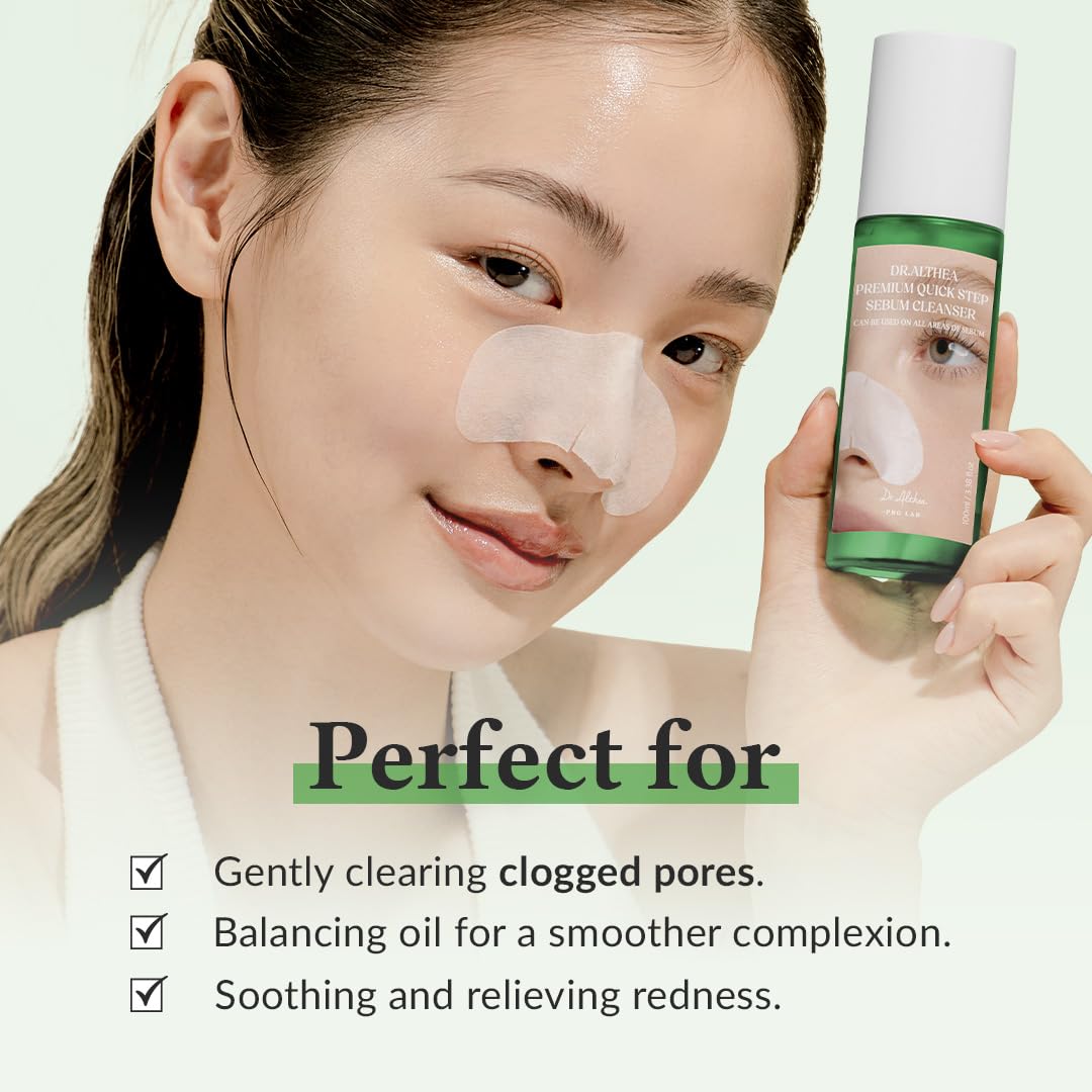 Dr.Althea Premium Quick Step Sebum Cleanser | Quick and Effective Blackhead Remover | Facial Exfoliant for Sensitive Skin | Korean Skin Care | 3.38 fl oz