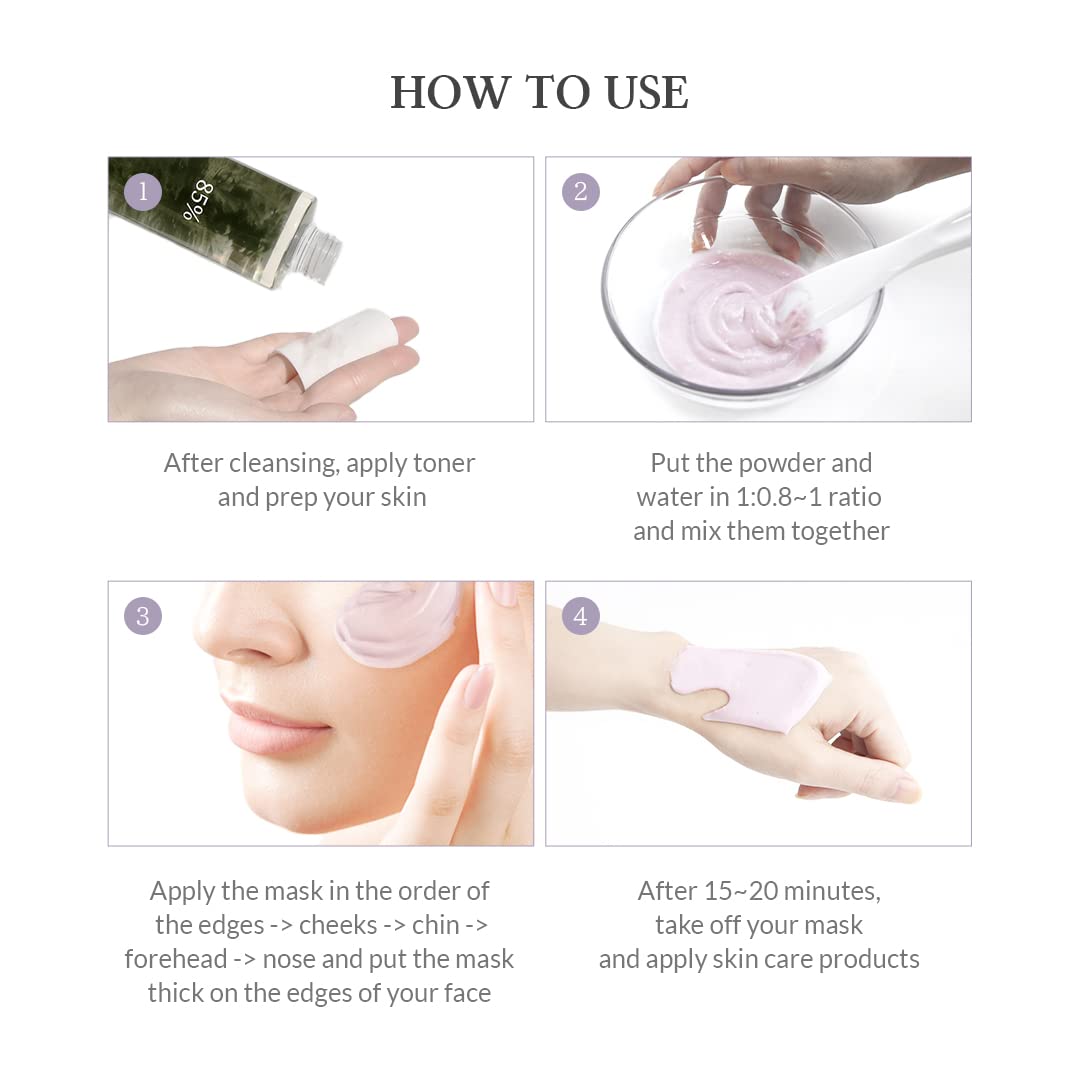 Dr.Althea Premium Rosa Modeling Mask - Measuring spoon and spatula included, 25g x 5 ea, Cooling effect, Hydration, Skin barrier enhancement. Soothe the redness. Vegan & Cruelty free Modeling Mask